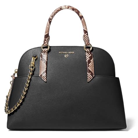 michael kors hudson large dome satchel|Michael Kors Hudson Large Leather Dome Satchel .